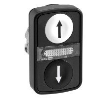 Головка кнопки двойная с маркир. + LED SchE ZB4BW7A17247