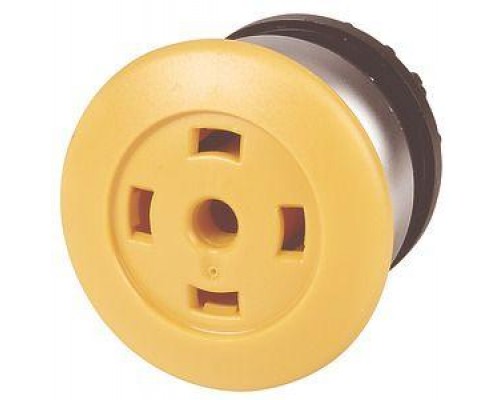 Головка кнопки грибовидная M22-DP-Y-X-GVP без фикс. пустая желт. EATON 216738