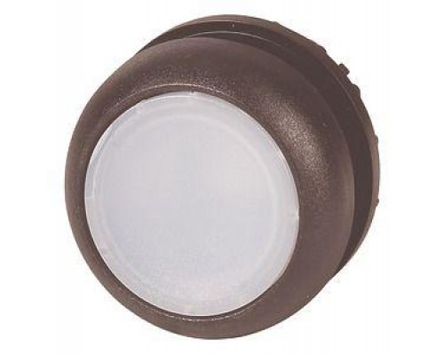 Головка кнопки с подсветкой без фикс. бел.; черн. лицевое кольцо M22S-DL-W EATON 216924
