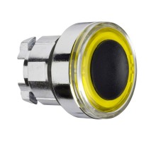Головка кнопки темный центр с подсветкой желт. SchE ZB4BW983