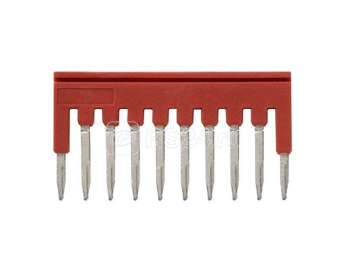 Гребенка XW5SP1510RD для клемм XW5 Push-in Plus 1.5кв.мм 10п 500В 17.5А красн. Omron 670043