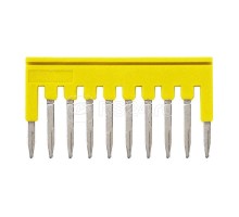 Гребенка XW5SP1510YL для клемм XW5 Push-in Plus 1.5кв.мм 10п 500В 17.5А желт. Omron 670049