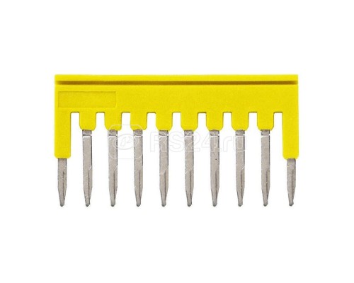 Гребенка XW5SP1510YL для клемм XW5 Push-in Plus 1.5кв.мм 10п 500В 17.5А желт. Omron 670049