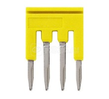 Гребенка XW5SP154YL для клемм XW5 Push-in Plus 1.5кв.мм 4п 500В 17.5А желт. Omron 669986
