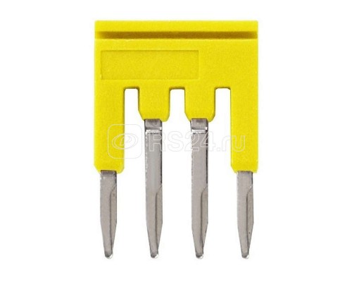 Гребенка XW5SP154YL для клемм XW5 Push-in Plus 1.5кв.мм 4п 500В 17.5А желт. Omron 669986