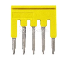 Гребенка XW5SP155YL для клемм XW5 Push-in Plus 1.5кв.мм 5п 500В 17.5А желт. Omron 669964