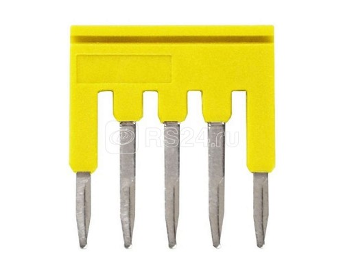 Гребенка XW5SP155YL для клемм XW5 Push-in Plus 1.5кв.мм 5п 500В 17.5А желт. Omron 669964