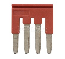 Гребенка XW5SP254RD для клемм XW5 Push-in Plus 2.5кв.мм 4п 800В 24А красн. Omron 670001