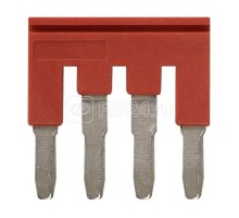 Гребенка XW5SP404RD для клемм XW5 Push-in Plus 4.0кв.мм 4п 800В 32А красн. Omron 669970