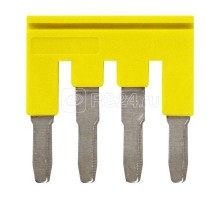 Гребенка XW5SP404YL для клемм XW5 Push-in Plus 4.0кв.мм 4п 800В 32А желт. Omron 669992