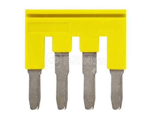 Гребенка XW5SP404YL для клемм XW5 Push-in Plus 4.0кв.мм 4п 800В 32А желт. Omron 669992
