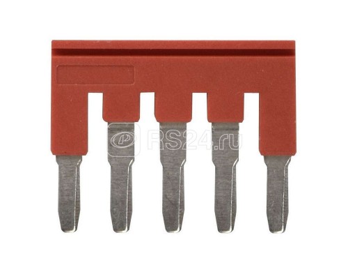 Гребенка XW5SP405RD для клемм XW5 Push-in Plus 4.0кв.мм 5п 800В 32А красн. Omron 669985