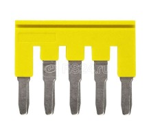 Гребенка XW5SP405YL для клемм XW5 Push-in Plus 4.0кв.мм 5п 800В 32А желт. Omron 670005