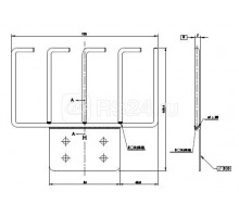 Гребенка кабельная CMW-4U-CMB 4U; метал. для шкафов Hyperline и ZPAS (комплект лев.+прав.) Hyperline 42518