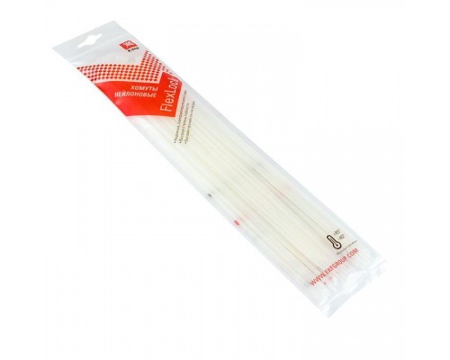 Хомут P6.6 3.6х370 FlexLock стандартный бел. (уп.100шт) PROxima EKF plc-fl-ctsw-3.6x370