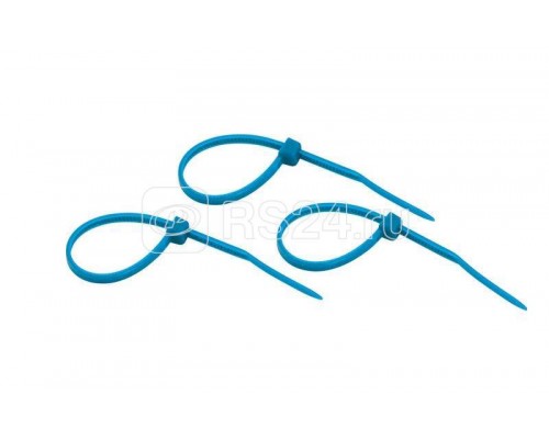 Хомут кабельный 2.5х100 нейл. син. (уп.25шт) Rexant 07-0105-25