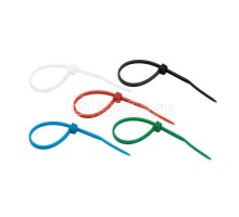 Хомут кабельный 2.5х80 нейл. разноцвет. (уп.25шт) Rexant 07-0088-25