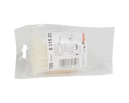 Хомут кабельный Colring 2.4х95 бесцвет. (уп.100шт) Leg 031820