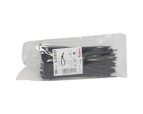 Хомут кабельный Colring 4.6х180 черн. (уп.100шт) Leg 031807