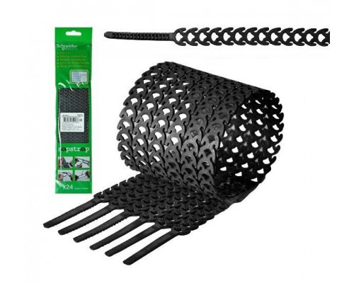 Хомут кабельный RAPSTRAP 10х300 термопласт черн. (уп.24шт) SchE IMT38068
