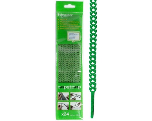 Хомут кабельный RAPSTRAP 10х300 термопласт зел. (уп.24шт) SchE IMT38072