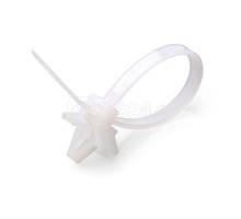 Хомут кабельный КСДп 2.5х100 с дюбель-пистоном бел. (уп.100шт) Fortisflex 64772