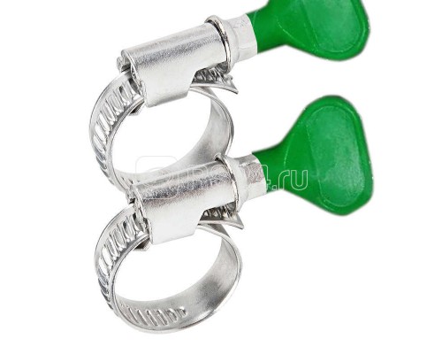 Хомут стальной червячный 16-27 с ключом W (Россия) Rexant 07-0616-1