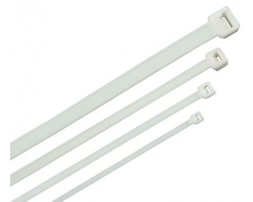 Хомут-стяжка для кабеля 4.8х300мм нейлон бел. (уп.100шт) ITK HKW-W48-L300