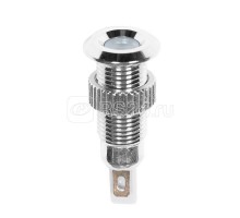 Индикатор металл. d8 12В подсветка бел. LED Rexant 36-4719