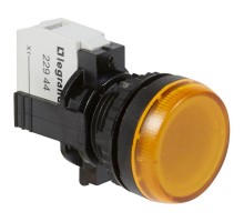 Индикатор в сборе 230В d22.3мм под винт желт. Osmoz Leg 023794