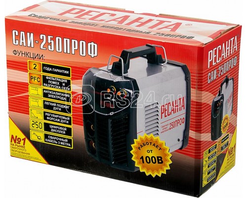 Инвертор сварочный САИ-250 250А d6 100-260В IP21 ПРОФ Ресанта 65/31