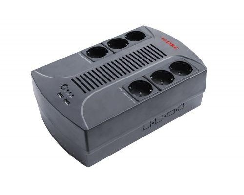 Источник бесперебойного питания ИБП Info PDU 800В.А Schuko (6) USB для зарядки (2) USB + RJ11 DKC INFOPDU800