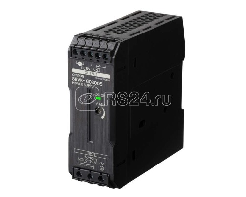 Источник импульсный S8VKG03005 30Вт вход. 240В 350В выход. 5В вход. 0.58А выход. 5А 50/60Гц (47..450Гц) защита от перегрузки защита от повыш. напряж. Omron 374167