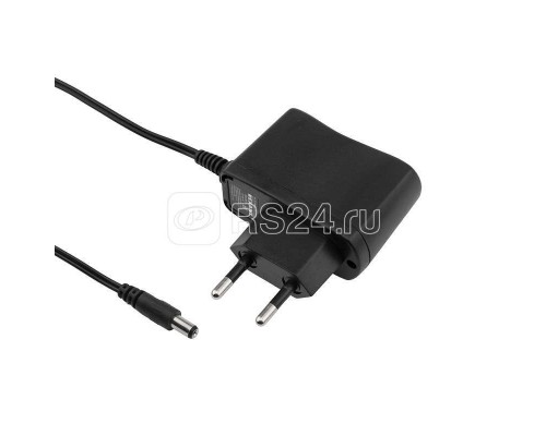 Источник питания 110-220В AC/12В DC 0.5А 5Вт с DC разъемом подключения 5.5х2.1 без влагозащ. IP23 Rexant 200-005-3