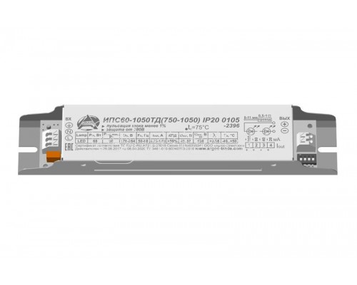 Источник питания Аргос ИПС60-1050ТД(750-1050)0105