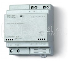 Источник питания импульсный вход 110...240В AC / выход 24В DC 36Вт модульный 70мм предохранитель входой цепи IP20 FINDER 783612302401