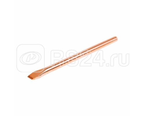 Жало медное d3.8 для паяльников 25Вт (тип: клин) Rexant 12-9941