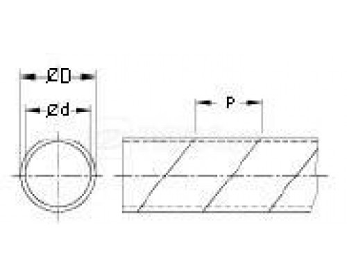 Жгут GST-20 спиральный витой для кабеля внутр. d20мм (10м) Hyperline 17171