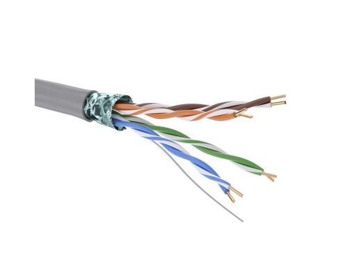 Кабель CAT 5е F/UTP нг(А)-HF бухта 305м сер. DKC RN5EFUA01GY