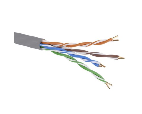 Кабель CAT 5е U/UTP нг(А)-HF бухта 305м сер. DKC RN5EUUA01GY