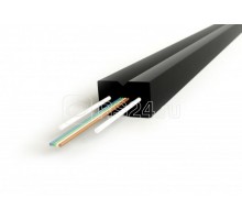 Кабель FO-FTTH-IN-9S-4-LSZH-BK волоконно-оптический 9/125 (SMF-28) одномод. 4 волок. самонесущий со свободно улож. волокнами (FTTH) гибкий для внутр. прокл. LSZH черн. Hyperline 358923