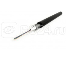 Кабель FO-SRA-OUT-50-24-PE-BK волоконно-оптический 50/125 (OM2) многомод. 24 волокна single loose tube гелезаполн. с силовыми элементами бронир. гофрированной стал. лентой для внеш. прокл. PE (-50град.C - +70град.C) черн. Hyperline 361243