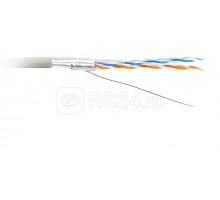 Кабель FUTP2-C5-S24-IN-LSZH-GY-500 витая пара F/UTP кат. 5; 2 пары (24 AWG) ож (solid) экран - фольга LSZH нг(С)-HF (-40град.C - +60град.C) сер.(уп.500м) Hyperline 41479