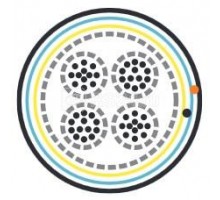 Кабель FUTP50-C3-S24-IN-LSZH-GY (FTP50-C3-SOLID-INDOOR-LSZH) витая пара F/UTP кат. 3; 50 пар (24 AWG) ож (solid) экран - фольга LSZH нг(С)-HF (-20град.C - +60град.C) сер. Hyperline 45652