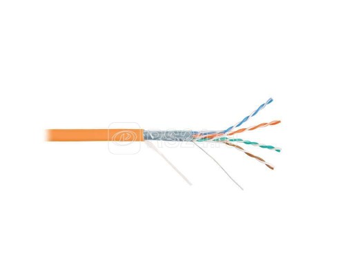 Кабель NIKOLAN F/UTP 4 пары кат.5e (класс D) тест по ISO/IEC 100МГц ож BC (чистая медь) 24AWG (0.50мм) внутр. LSZH нг(А)-HFLTx оран. (уп.305м) NIKOMAX NKL 4200C-OR
