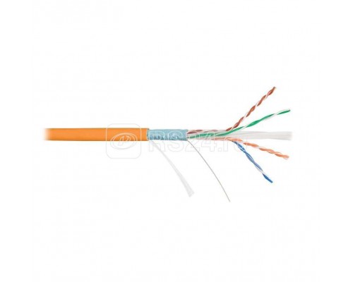 Кабель NIKOLAN F/UTP 4 пары кат.6 (класс E) тест по ISO/IEC 250МГц ож BC (чистая медь) 23AWG (0.57мм) внутр. LSZH нг(А)-HFLTx оран. (уп.305м) NIKOMAX NKL 4240C-OR