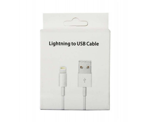 Кабель USB для iPhone 5/IPad 4/ipod 5 бел. Rexant 18-1121