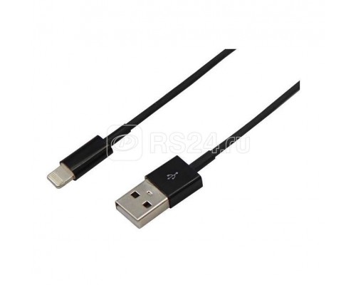 Кабель USB для iPhone 5 черн. (уп.10шт.) Rexant 18-1122