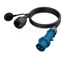 Кабель-адаптер (переходник) длинна 1.5м Вилка CEE-розетка SCHUKO 16А Mennekes 8005