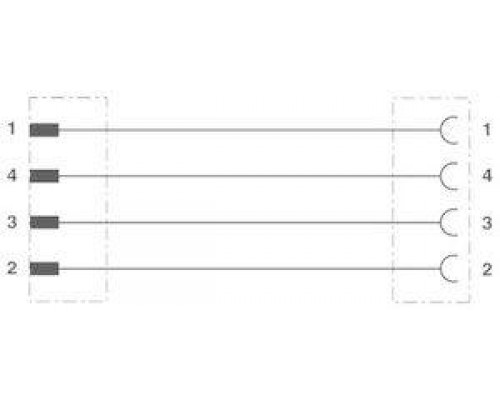 Кабель для датчика/исполнительного элемента SAC-4P-MS/ 5.0-186/FS SCO Phoenix Contact 1555729